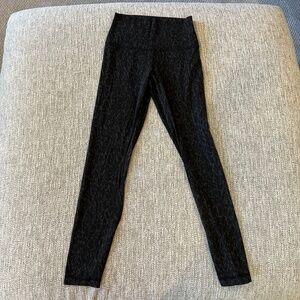 Lululemon Align High-Rise Pant 25" Leopard Camo Deep Coal Multi-Size 4